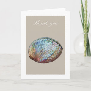Tarjeta de agradecimiento de Abalone shell