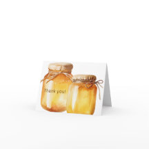 Tarjeta de agradecimiento de abeja amigable