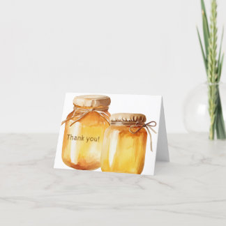 Tarjeta de agradecimiento de abeja amistosa