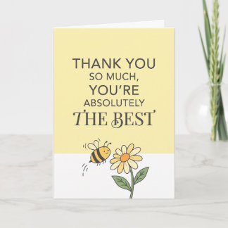 Tarjeta de agradecimiento de abeja linda - Eres ab