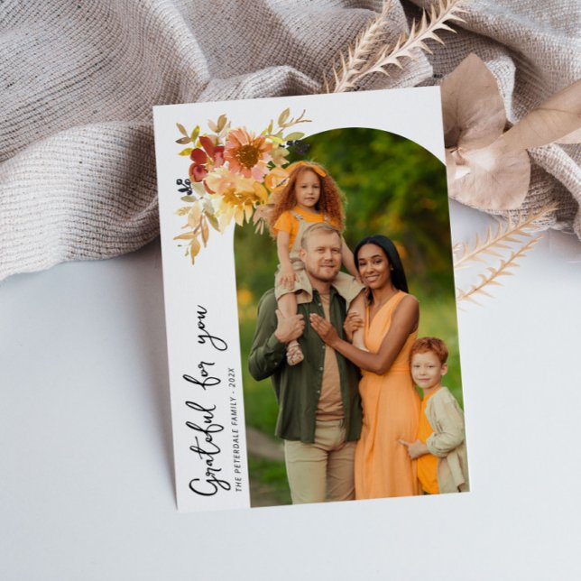 Tarjeta de agradecimiento de Acción de Gracias con (Subido por el creador)