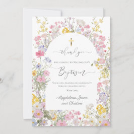 Tarjeta de agradecimiento de acuarela de flores de
