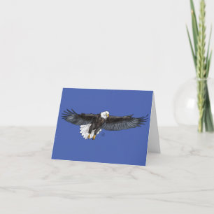 Tarjeta de agradecimiento de águila plegada
