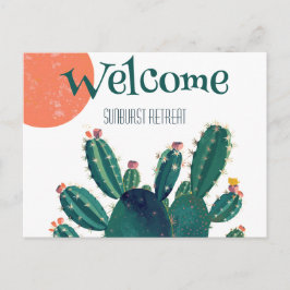 Tarjeta de agradecimiento de Airbnb, bienvenida de