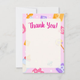 Tarjeta de agradecimiento de Akili and Me Baby Sho