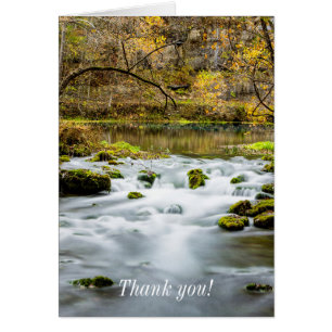 Tarjeta de agradecimiento de Alley Springs Rapids