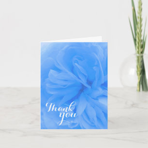 Tarjeta de agradecimiento de amigo con rosa azul b