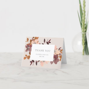 Tarjeta de agradecimiento de amor de jardín