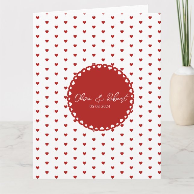 Tarjeta de agradecimiento de amor de personalizado (Anverso)