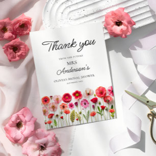 Tarjeta de agradecimiento de amor en Bloom Bridal