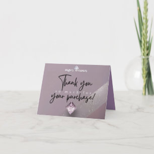 Tarjeta de agradecimiento de Angie's Accessories P