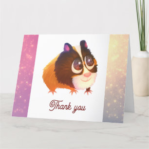 Tarjeta de agradecimiento de animal lindo Conejill