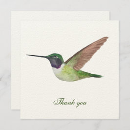 Tarjeta de agradecimiento de Anna's Hummingbird