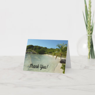 Tarjeta de agradecimiento de Antiguan Beach