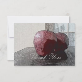 Tarjeta de agradecimiento de Apple Art