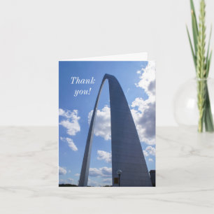 Tarjeta de agradecimiento de arco de puerta de enl