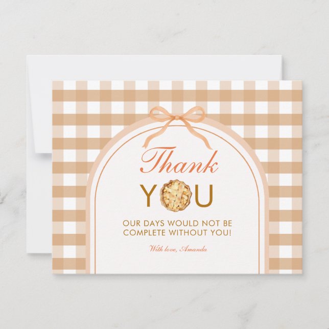 Tarjeta de agradecimiento de Arco Pequeño Pastelit (Anverso)