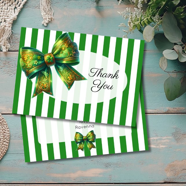 Tarjeta de agradecimiento de arco verde de bosque  (Subido por el creador)