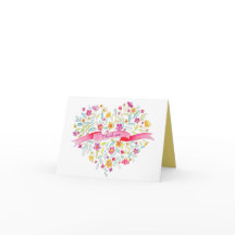 Tarjeta de agradecimiento de arte de ramo de flore