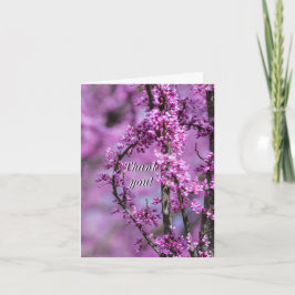 Tarjeta de agradecimiento de Avondale Redbud Art