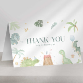 Tarjeta de agradecimiento de Baby Dino