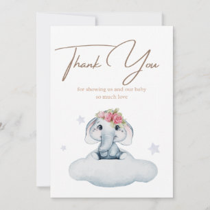 Tarjeta de agradecimiento de Baby Shower
