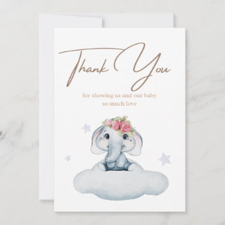 Tarjeta de agradecimiento de Baby Shower