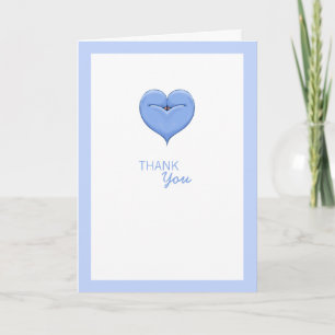Tarjeta de agradecimiento de Baby Shower azul del 