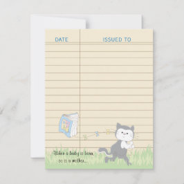 Tarjeta de agradecimiento de Baby Shower, Blue/Bui