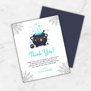 Tarjeta de agradecimiento de Baby Shower Blue Caul
