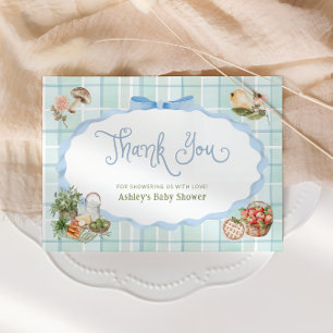 Tarjeta de agradecimiento de Baby Shower Boy Grown
