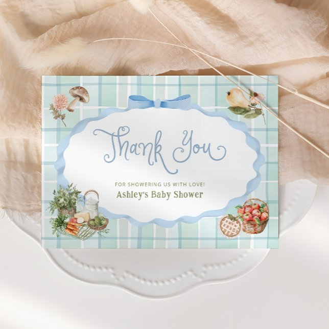 Tarjeta de agradecimiento de Baby Shower Boy Grown (Subido por el creador)