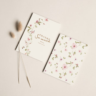 Tarjeta de agradecimiento de Baby Shower Bunny Pin