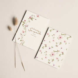 Tarjeta de agradecimiento de Baby Shower Bunny Pin