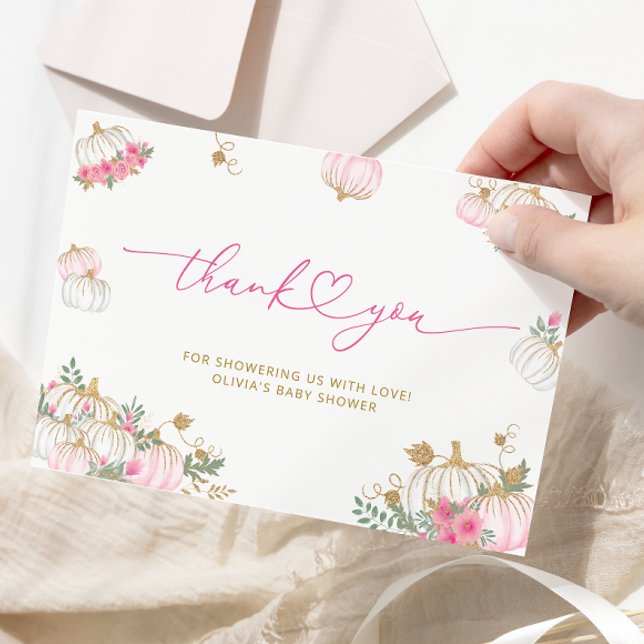 Tarjeta de agradecimiento de Baby Shower con Flora (Subido por el creador)