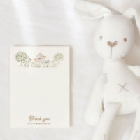 Tarjeta de agradecimiento de Baby Shower Cutie par