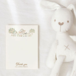 Tarjeta de agradecimiento de Baby Shower Cutie par