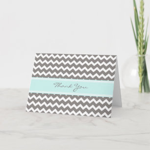 Tarjeta de agradecimiento de Baby Shower de Blue G