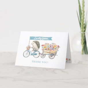 Tarjeta de agradecimiento de Baby Shower de Blue H