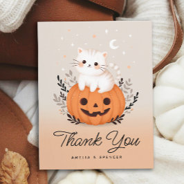 Tarjeta de agradecimiento de Baby Shower de Cat an