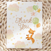 Tarjeta de agradecimiento de Baby Shower de Floral