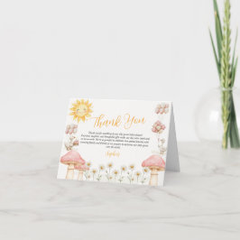 Tarjeta de agradecimiento de baby shower de ganso