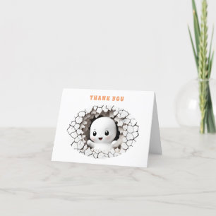 Tarjeta de agradecimiento de Baby Shower de Hallow