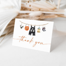 Tarjeta de agradecimiento de Baby Shower de Hallow