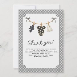 Tarjeta de agradecimiento de Baby Shower de Little