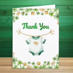 Tarjeta de agradecimiento de Baby Shower de Lucky