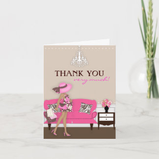 Tarjeta de agradecimiento de Baby Shower de mamá m