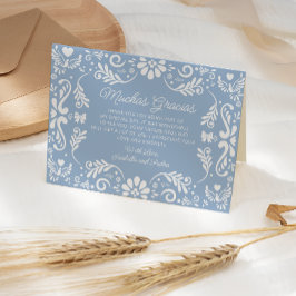 Tarjeta de agradecimiento de Baby Shower de Mexica