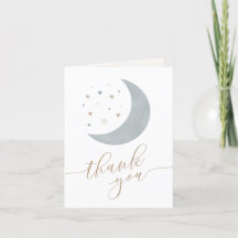 Tarjeta de agradecimiento de Baby Shower de Over t