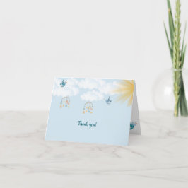 Tarjeta de agradecimiento de Baby Shower de primav